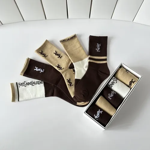 Replica Yves Saint Laurent YSL Socks #1401213 $29.00 USD for Wholesale