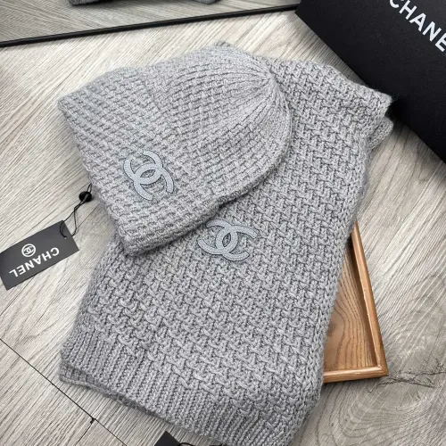 Chanel Hat and Scarf Set #1401277 $52.00 USD, Wholesale Replica Chanel Hat and Scarf and Glove Set