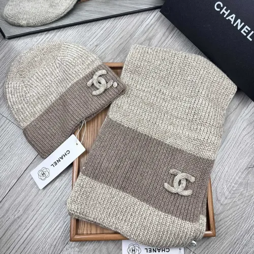 Chanel Hat and Scarf Set #1401280 $52.00 USD, Wholesale Replica Chanel Hat and Scarf and Glove Set