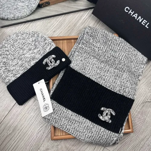 Chanel Hat and Scarf Set #1401283 $52.00 USD, Wholesale Replica Chanel Hat and Scarf and Glove Set