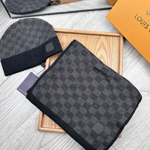 Louis Vuitton LV Hat and Scarf Set #1401295 $48.00 USD, Wholesale Replica Louis Vuitton LV Hat and Scarf and Glove Set
