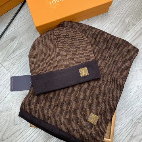 Louis Vuitton LV Hat and Scarf Set #1401298 $48.00 USD, Wholesale Replica Louis Vuitton LV Hat and Scarf and Glove Set
