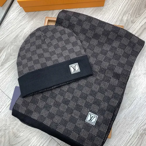 Louis Vuitton LV Hat and Scarf Set #1401299 $48.00 USD, Wholesale Replica Louis Vuitton LV Hat and Scarf and Glove Set
