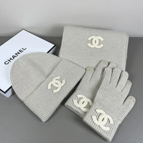 Chanel Hat and Scarf and Glove Set #1401310 $52.00 USD, Wholesale Replica Chanel Hat and Scarf and Glove Set