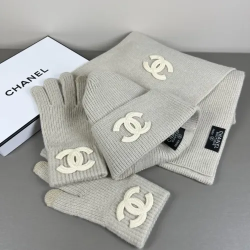 Replica Chanel Hat and Scarf and Glove Set #1401310 $52.00 USD for Wholesale