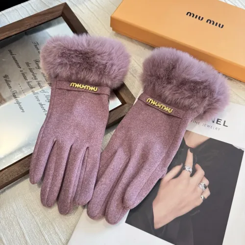 MIU MIU Gloves For Women #1401331 $39.00 USD, Wholesale Replica MIU MIU Gloves