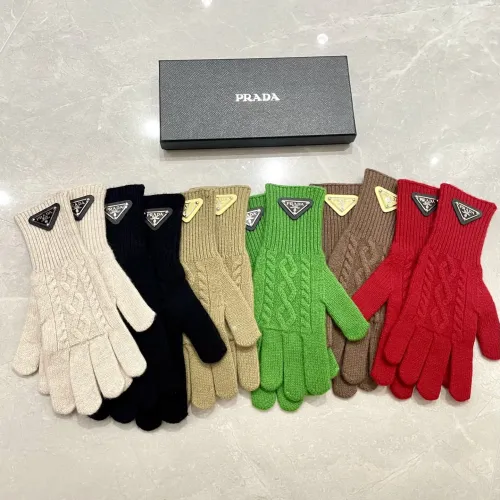 Replica Prada Gloves #1401350 $40.00 USD for Wholesale