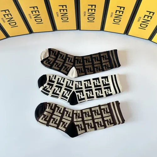 Replica Fendi Socks #1401401 $27.00 USD for Wholesale