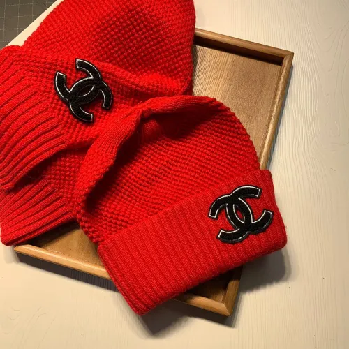 Replica Chanel Hat and Scarf Set #1401867 $52.00 USD for Wholesale