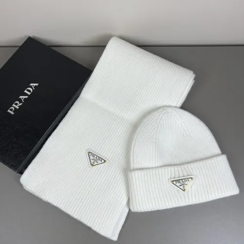 Prada Hat and Scarf Set #1401875 $45.00 USD, Wholesale Replica Prada Hat and Scarf and Glove Set