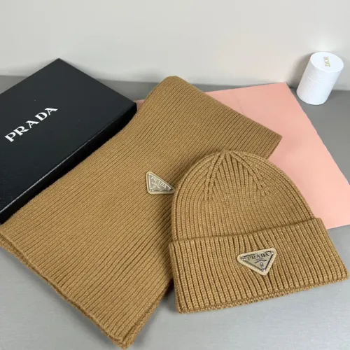 Prada Hat and Scarf Set #1401880 $45.00 USD, Wholesale Replica Prada Hat and Scarf and Glove Set