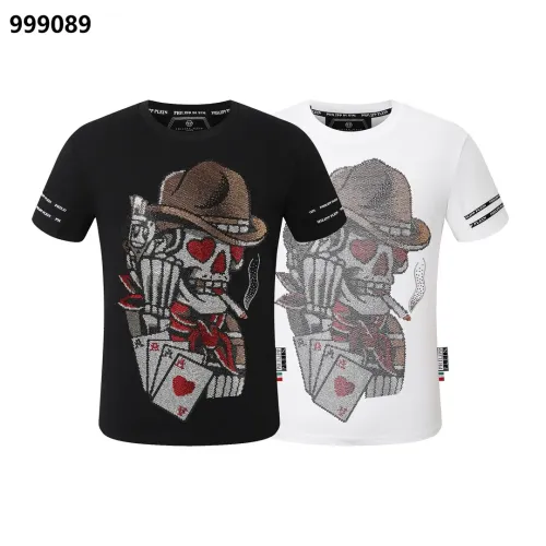 Replica Philipp Plein PP Oversize T-Shirts Short Sleeved For Men #1401945 $29.00 USD for Wholesale