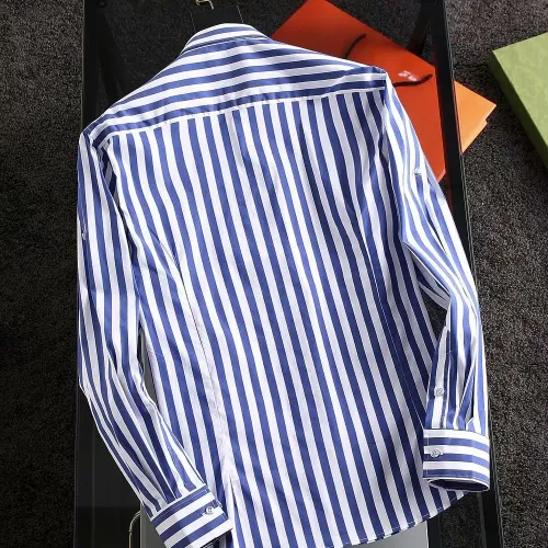 Replica Hermes Shirts Long Sleeved For Men #1402042 $40.00 USD for Wholesale