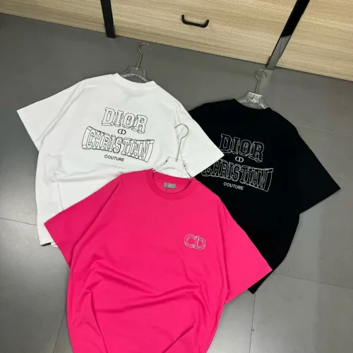 Replica Christian Dior T-Shirts Short Sleeved For Unisex #1402125 $32.00 USD for Wholesale