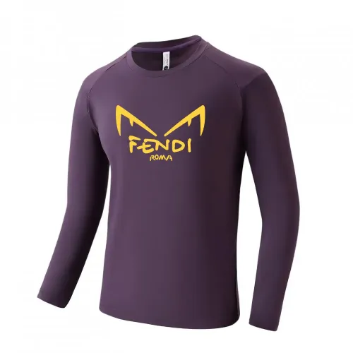 Fendi T-Shirts Long Sleeved For Men #1402604 $42.00 USD, Wholesale Replica Fendi T-Shirts