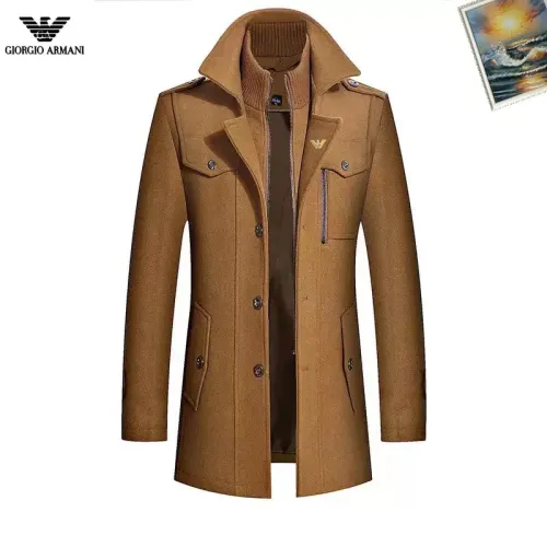 Armani Coats Long Sleeved For Men #1403289 $88.00 USD, Wholesale Replica Armani Coats