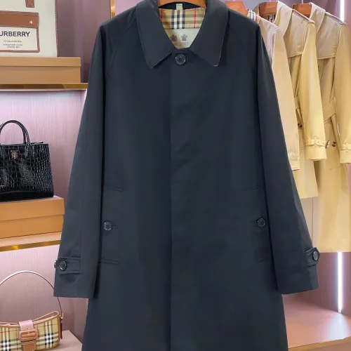Burberry Trench Coat Long Sleeved For Men #1403302 $202.00 USD, Wholesale Replica Burberry Trench Coat
