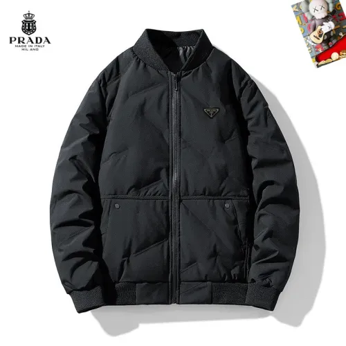 Prada Down Feather Coat Long Sleeved For Men #1403304 $82.00 USD, Wholesale Replica Prada Down Feather Coat