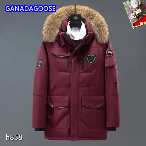 Canada Goose Down Feather Coat Long Sleeved For Men #1403328 $82.00 USD, Wholesale Replica Canada Goose Down Feather Coat
