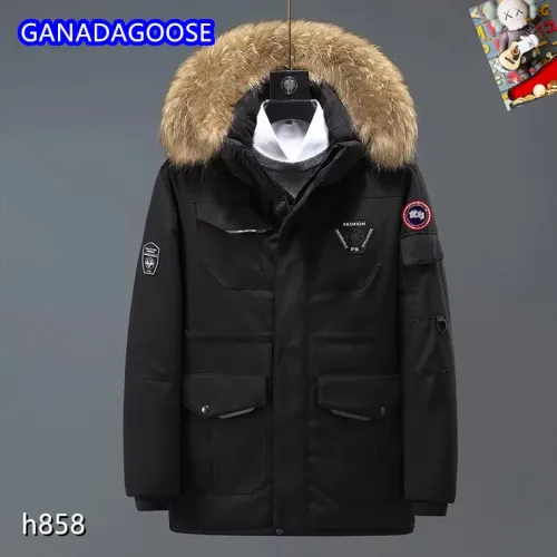 Canada Goose Down Feather Coat Long Sleeved For Men #1403329 $82.00 USD, Wholesale Replica Canada Goose Down Feather Coat