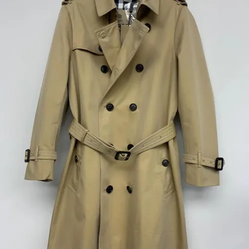 Burberry Trench Coat Long Sleeved For Men #1403339 $205.00 USD, Wholesale Replica Burberry Trench Coat