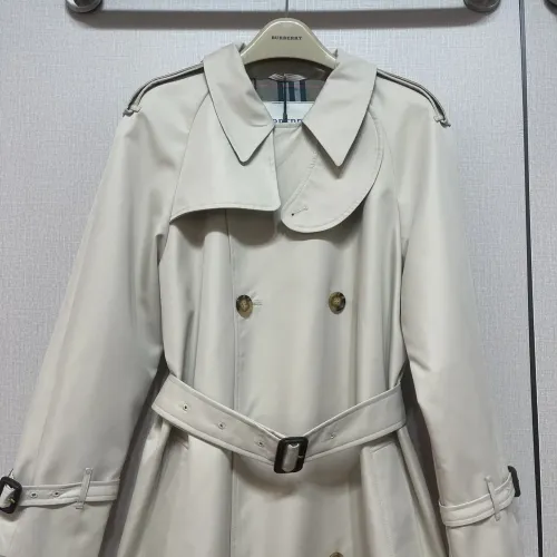 Replica Burberry Trench Coat Long Sleeved For Women #1403345 $202.00 USD for Wholesale