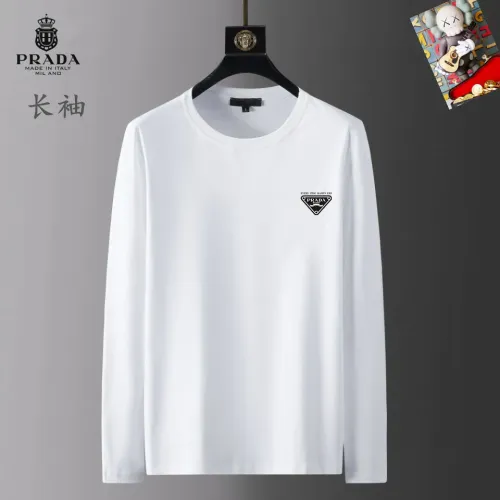 Prada T-Shirts Long Sleeved For Unisex #1403373 $34.00 USD, Wholesale Replica Prada T-Shirts