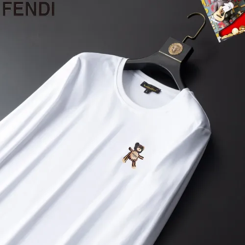 Replica Fendi T-Shirts Long Sleeved For Unisex #1403422 $34.00 USD for Wholesale