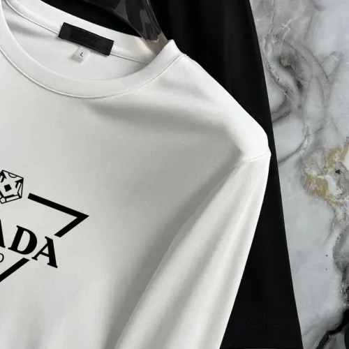 Replica Prada T-Shirts Long Sleeved For Unisex #1403499 $34.00 USD for Wholesale