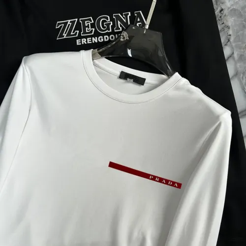 Replica Prada T-Shirts Long Sleeved For Unisex #1403501 $34.00 USD for Wholesale