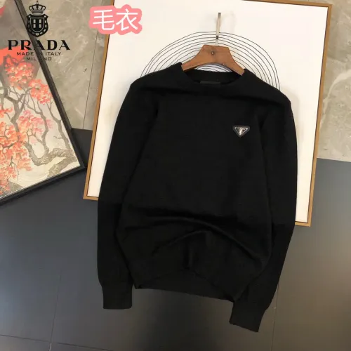 Prada Sweaters Long Sleeved For Men #1403584 $42.00 USD, Wholesale Replica Prada Sweaters