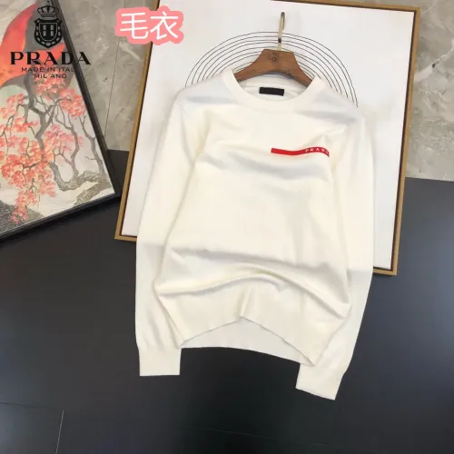 Prada Sweaters Long Sleeved For Men #1403589 $42.00 USD, Wholesale Replica Prada Sweaters