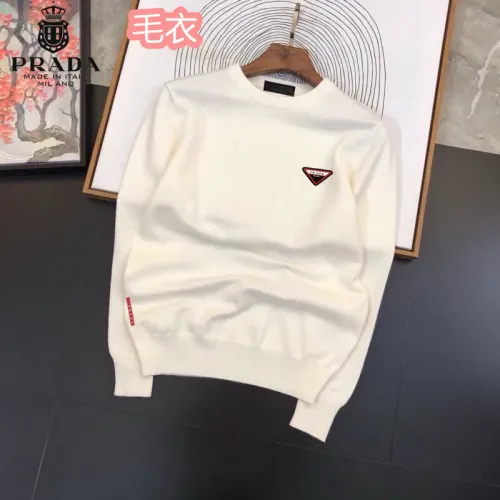 Prada Sweaters Long Sleeved For Men #1403612 $42.00 USD, Wholesale Replica Prada Sweaters
