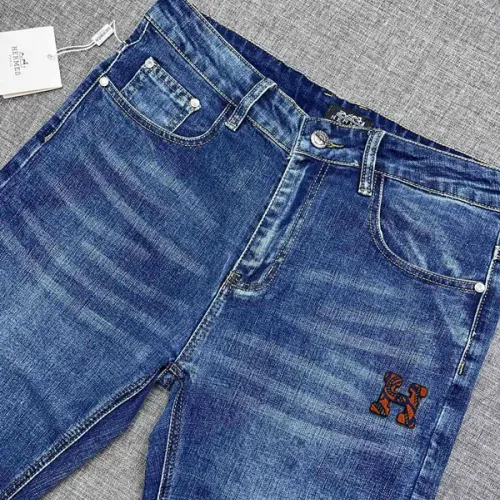 Replica Hermes Jeans For Men #1403900 $48.00 USD for Wholesale