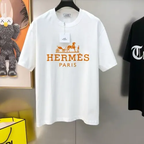 Hermes T-Shirts Short Sleeved For Unisex #1403937 $27.00 USD, Wholesale Replica Hermes T-Shirts