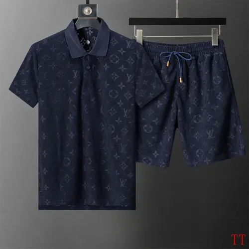 Louis Vuitton LV Tracksuits Short Sleeved For Men #1404057 $68.00 USD, Wholesale Replica Louis Vuitton LV Tracksuits