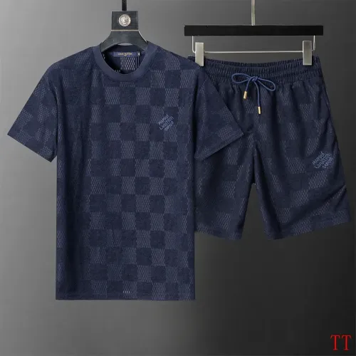 Louis Vuitton LV Tracksuits Short Sleeved For Men #1404070 $60.00 USD, Wholesale Replica Louis Vuitton LV Tracksuits