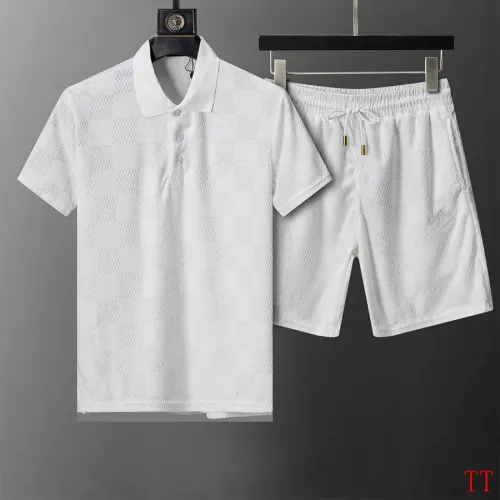 Louis Vuitton LV Tracksuits Short Sleeved For Men #1404072 $68.00 USD, Wholesale Replica Louis Vuitton LV Tracksuits