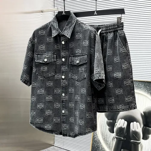 LOEWE Tracksuits Short Sleeved For Men #1404304 $82.00 USD, Wholesale Replica LOEWE Tracksuits