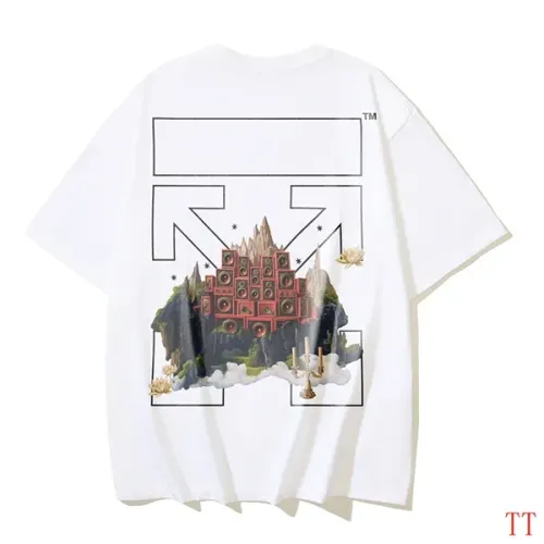 Off-White T-Shirts Short Sleeved For Unisex #1404484 $29.00 USD, Wholesale Replica Off-White T-Shirts
