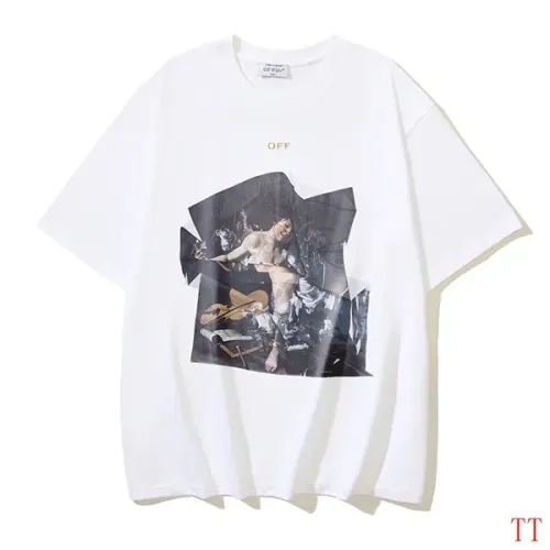 Off-White T-Shirts Short Sleeved For Unisex #1404486 $29.00 USD, Wholesale Replica Off-White T-Shirts