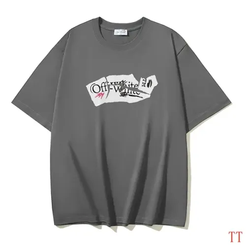 Off-White T-Shirts Short Sleeved For Unisex #1404502 $32.00 USD, Wholesale Replica Off-White T-Shirts