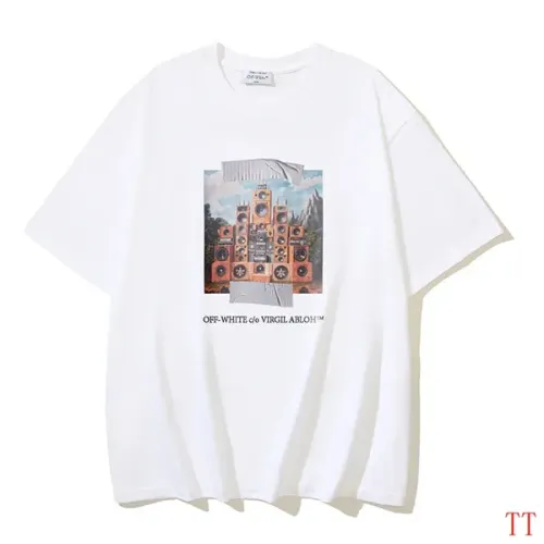 Off-White T-Shirts Short Sleeved For Unisex #1404504 $32.00 USD, Wholesale Replica Off-White T-Shirts