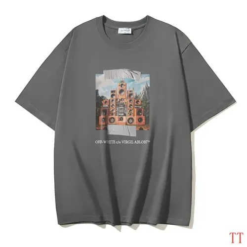 Off-White T-Shirts Short Sleeved For Unisex #1404505 $32.00 USD, Wholesale Replica Off-White T-Shirts