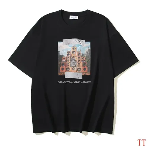 Off-White T-Shirts Short Sleeved For Unisex #1404506 $32.00 USD, Wholesale Replica Off-White T-Shirts