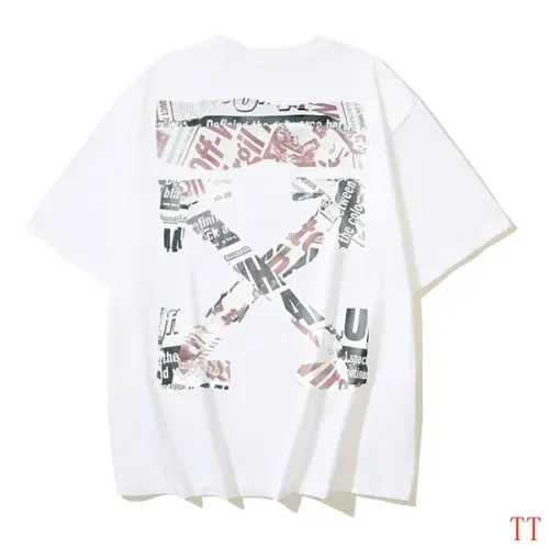 Off-White T-Shirts Short Sleeved For Unisex #1404514 $29.00 USD, Wholesale Replica Off-White T-Shirts