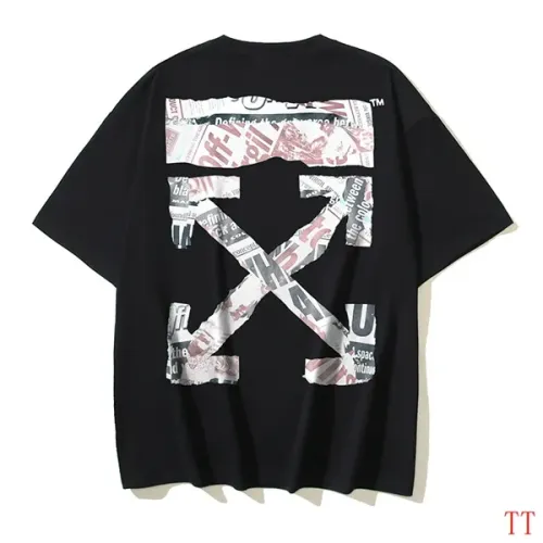 Off-White T-Shirts Short Sleeved For Unisex #1404515 $29.00 USD, Wholesale Replica Off-White T-Shirts