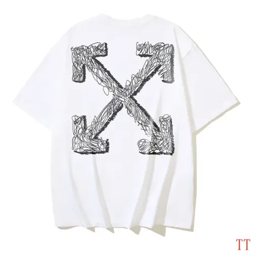 Off-White T-Shirts Short Sleeved For Unisex #1404525 $29.00 USD, Wholesale Replica Off-White T-Shirts
