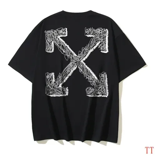 Off-White T-Shirts Short Sleeved For Unisex #1404527 $29.00 USD, Wholesale Replica Off-White T-Shirts