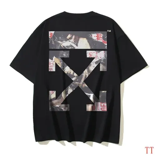 Off-White T-Shirts Short Sleeved For Unisex #1404530 $29.00 USD, Wholesale Replica Off-White T-Shirts